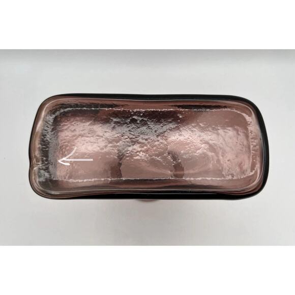 BLENKO Amethyst Purple Glass Double Spouted Water Pitcher Jug Caraf Bottle 8” - Picture 10 of 13